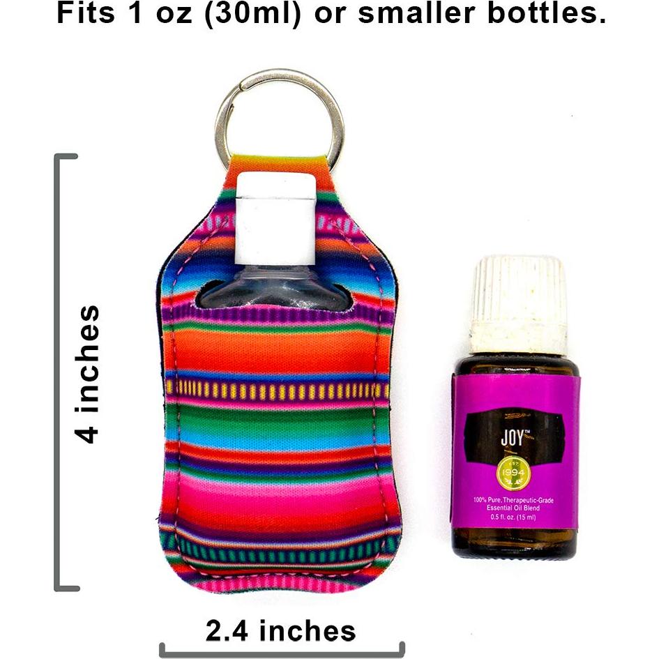 Set de 3 Porta Desinfectante de Manos 1 oz Neopreno Serape
