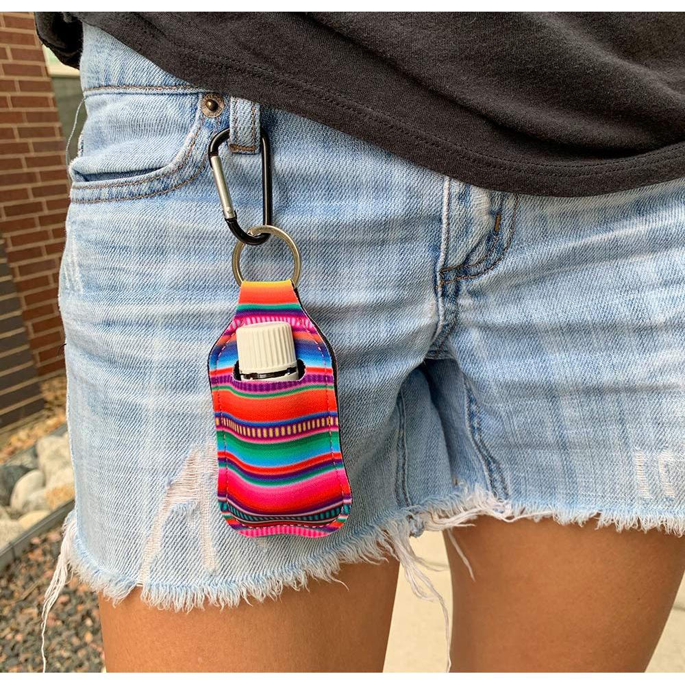 Set de 3 Porta Desinfectante de Manos 1 oz Neopreno Serape