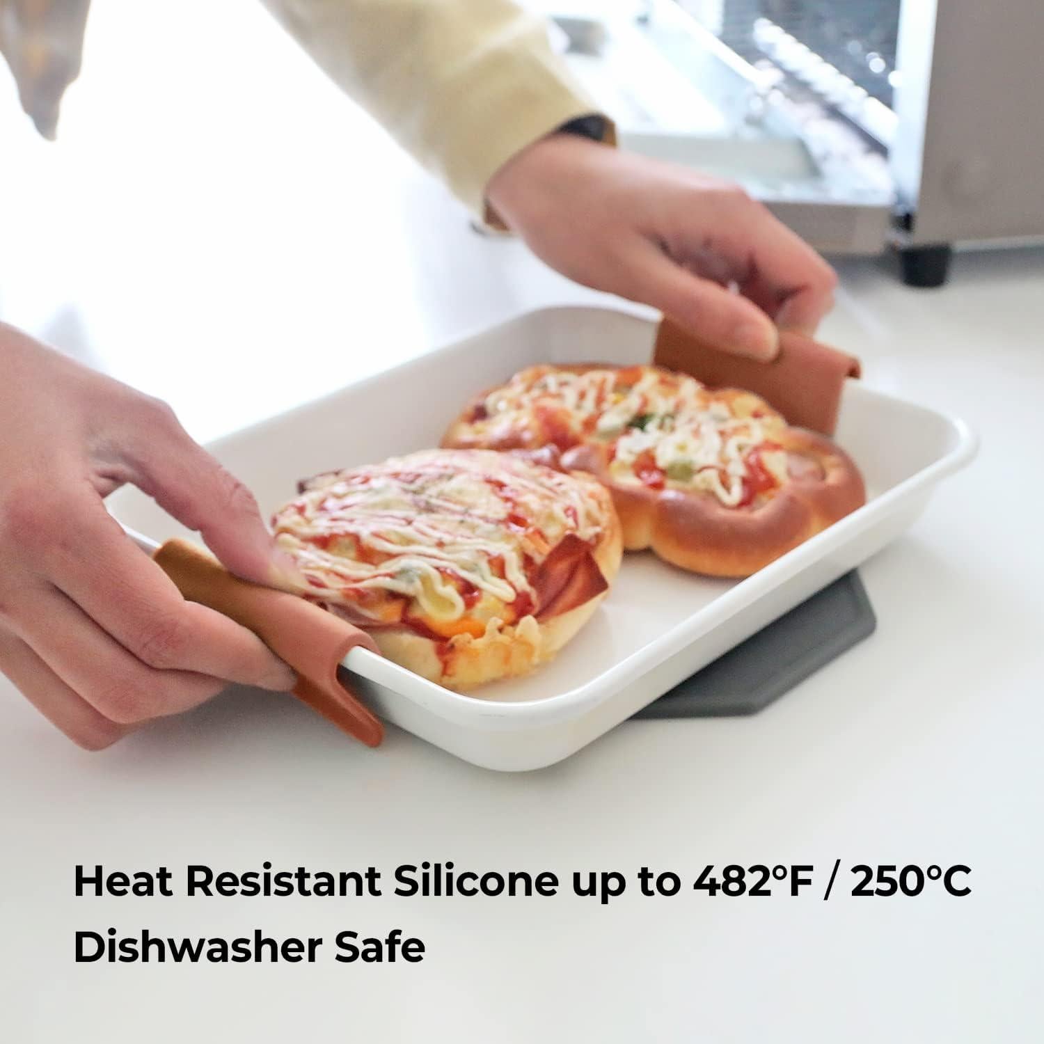 Cubiertas de Mango de Silicona Carrotez, 2 Pcs, Resistente al Calor