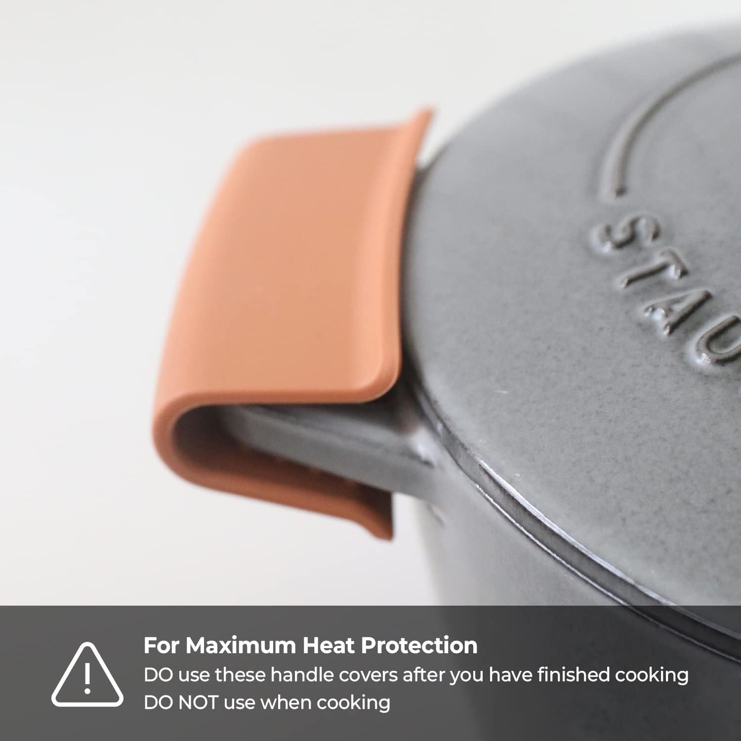 Cubiertas de Mango de Silicona Carrotez, 2 Pcs, Resistente al Calor