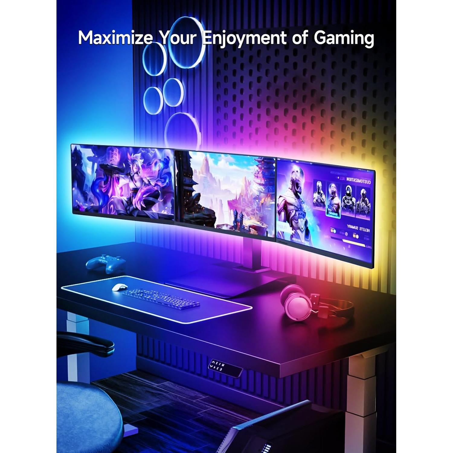 Luces LED RGB Tyute 4.0m para TV 40-65" Control Remoto