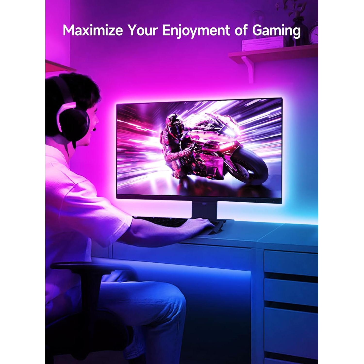 Luces LED RGB Tyute 4.0m para TV 40-65" Control Remoto