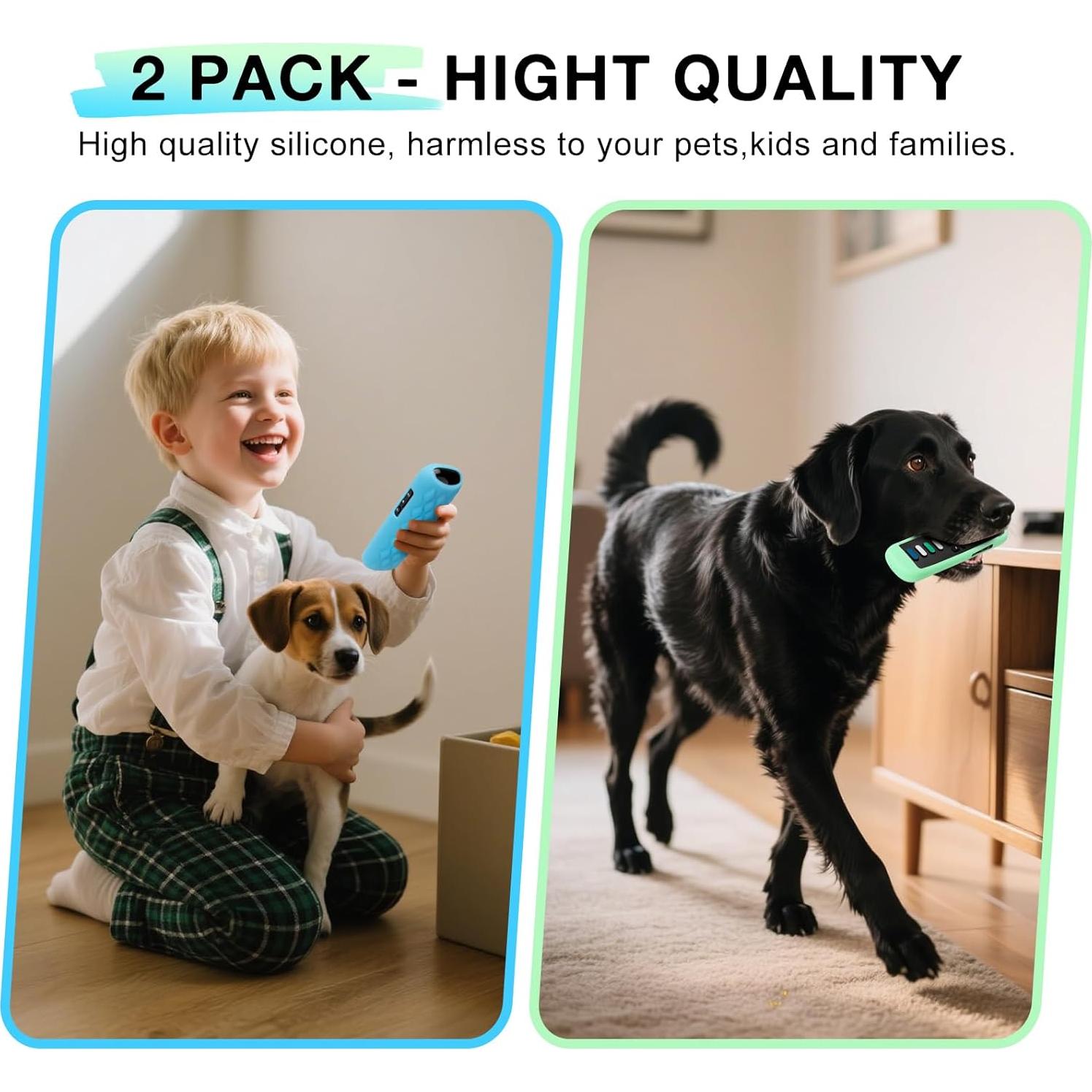 Funda Protectora de Silicona LOUTOC para Control Roku TV Verde/Azul