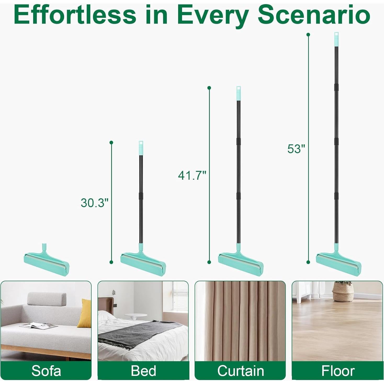 Recargas Grandes para Rodillo de Pelusa KeFanta - 3 Pcs 270 Hojas