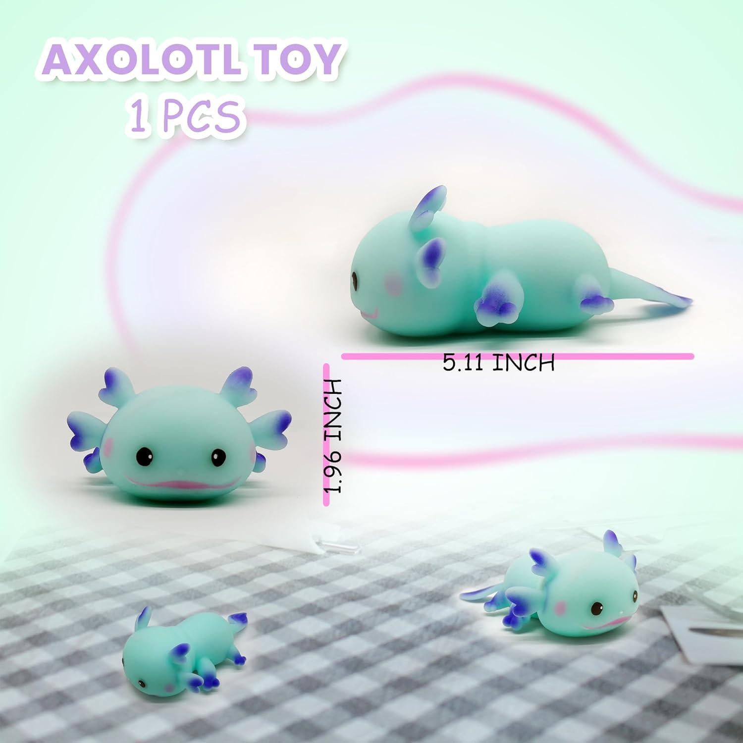 Juguete Antiestrés Axolotl Squishy ZTATU Azul 5cm