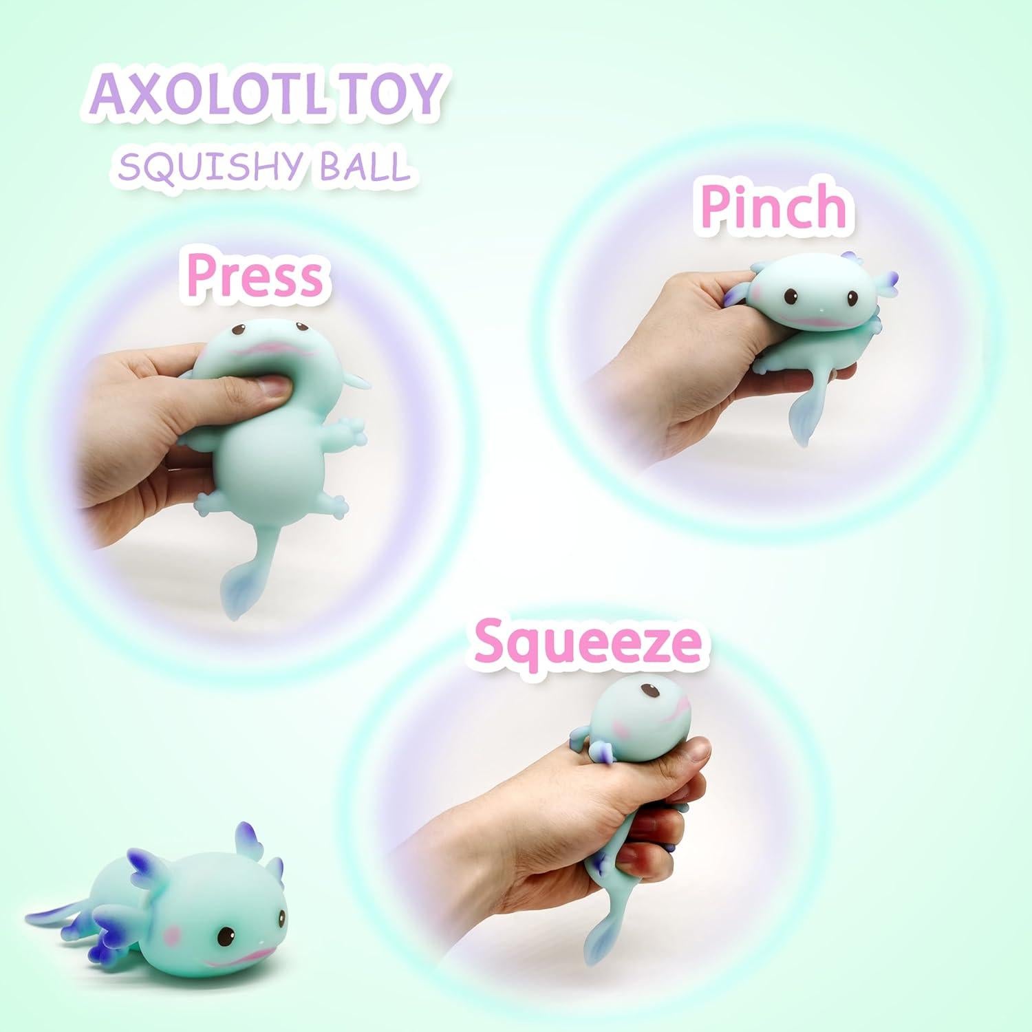 Juguete Antiestrés Axolotl Squishy ZTATU Azul 5cm