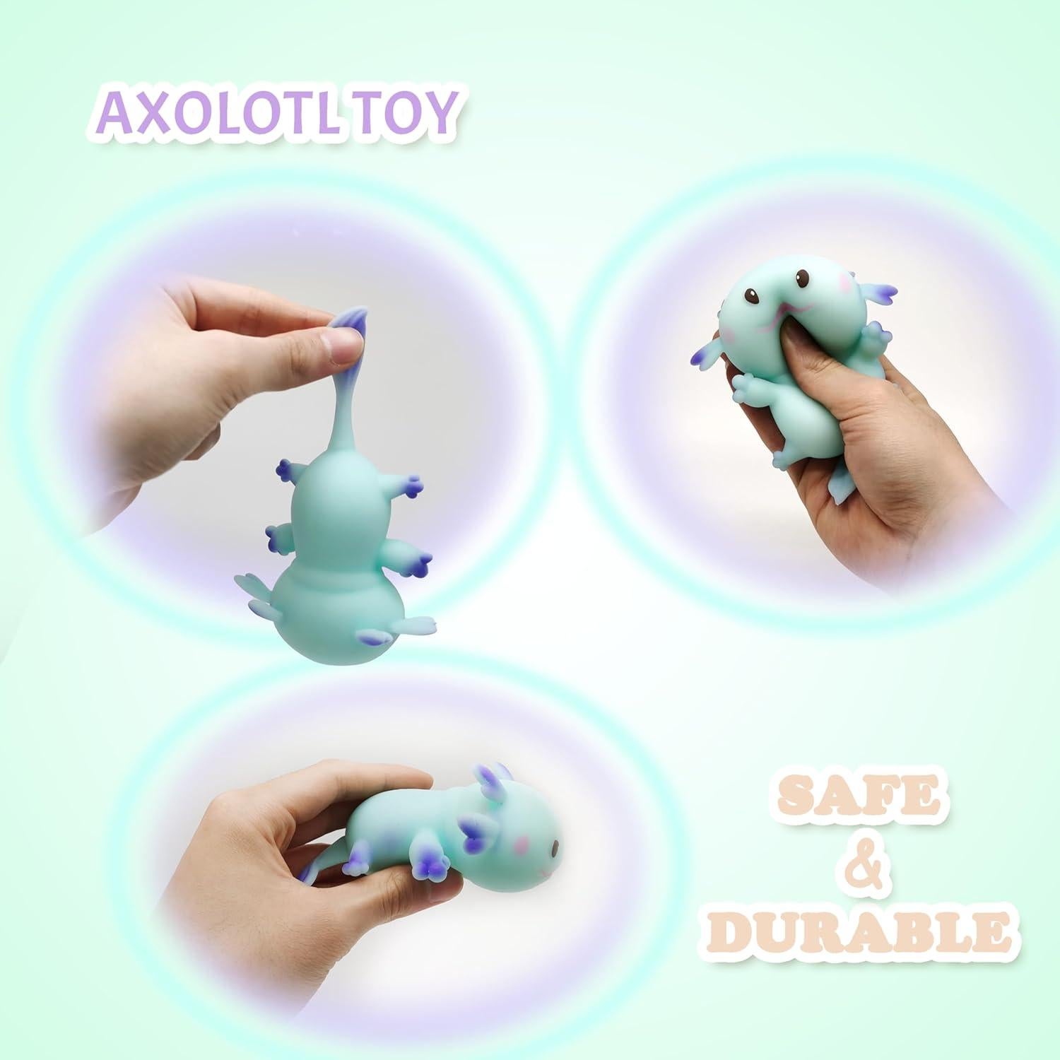 Juguete Antiestrés Axolotl Squishy ZTATU Azul 5cm
