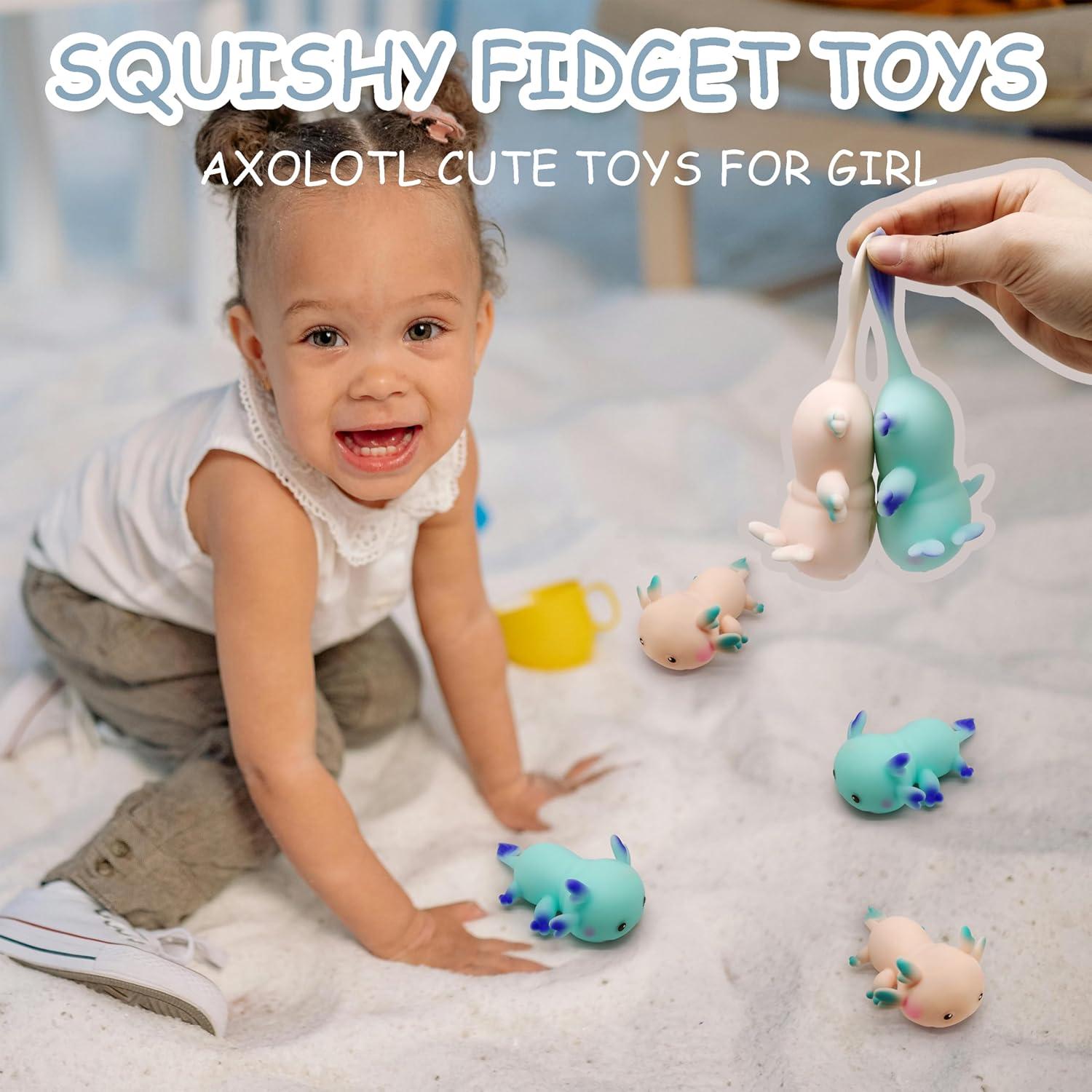 Juguete Antiestrés Axolotl Squishy ZTATU Azul 5cm