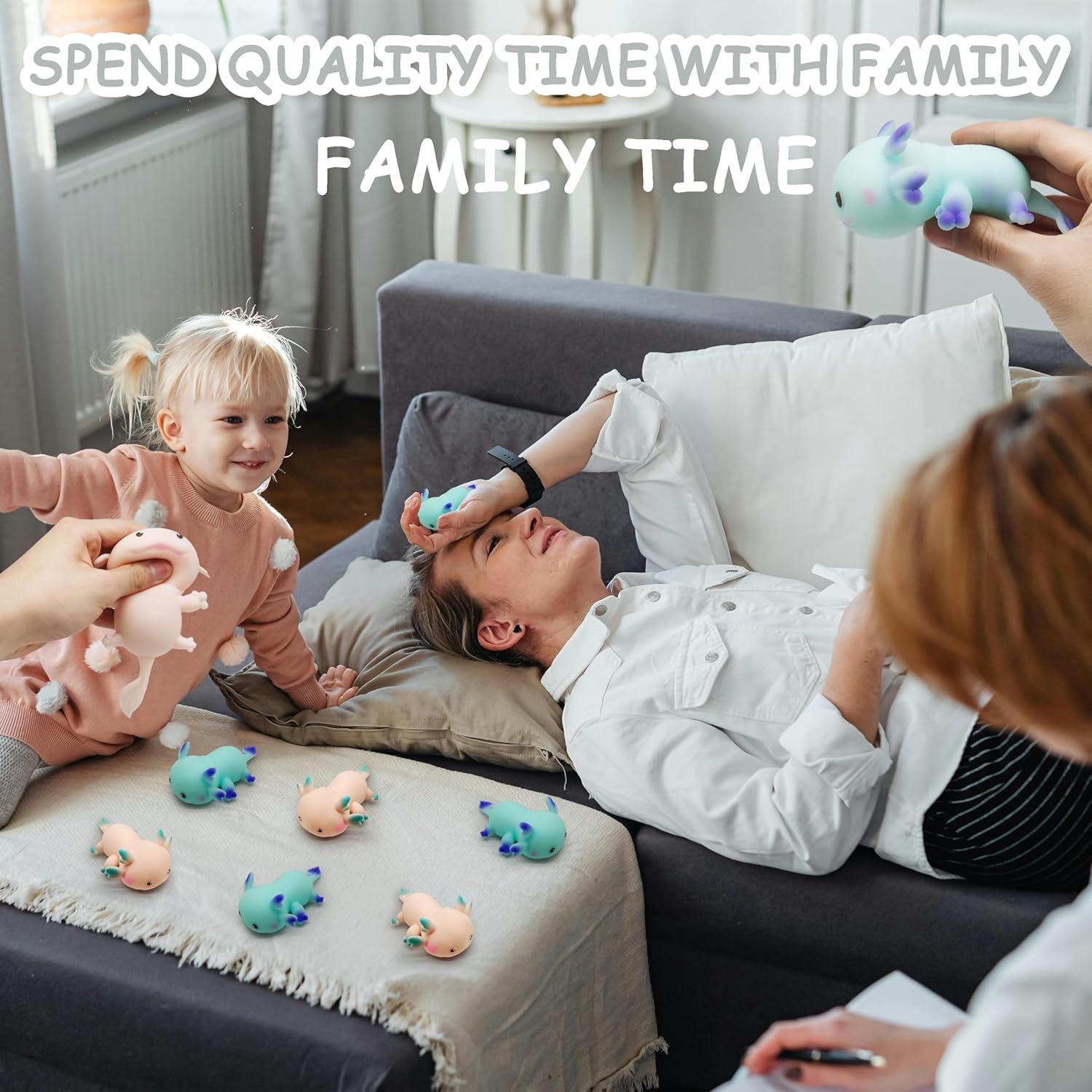 Juguete Antiestrés Axolotl Squishy ZTATU Azul 5cm