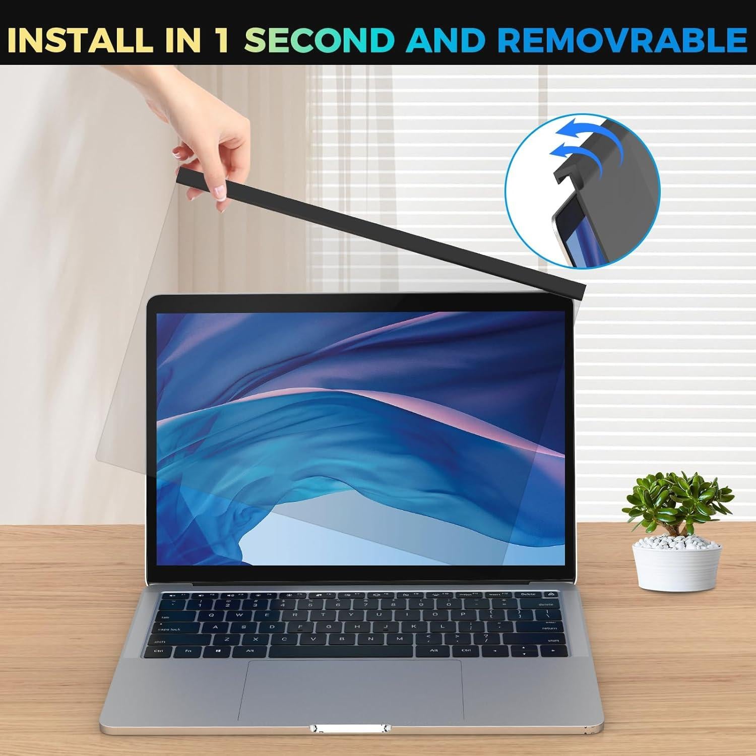 Filtro de Pantalla de Privacidad JEAPKA 14 Pulgadas Antirreflejo