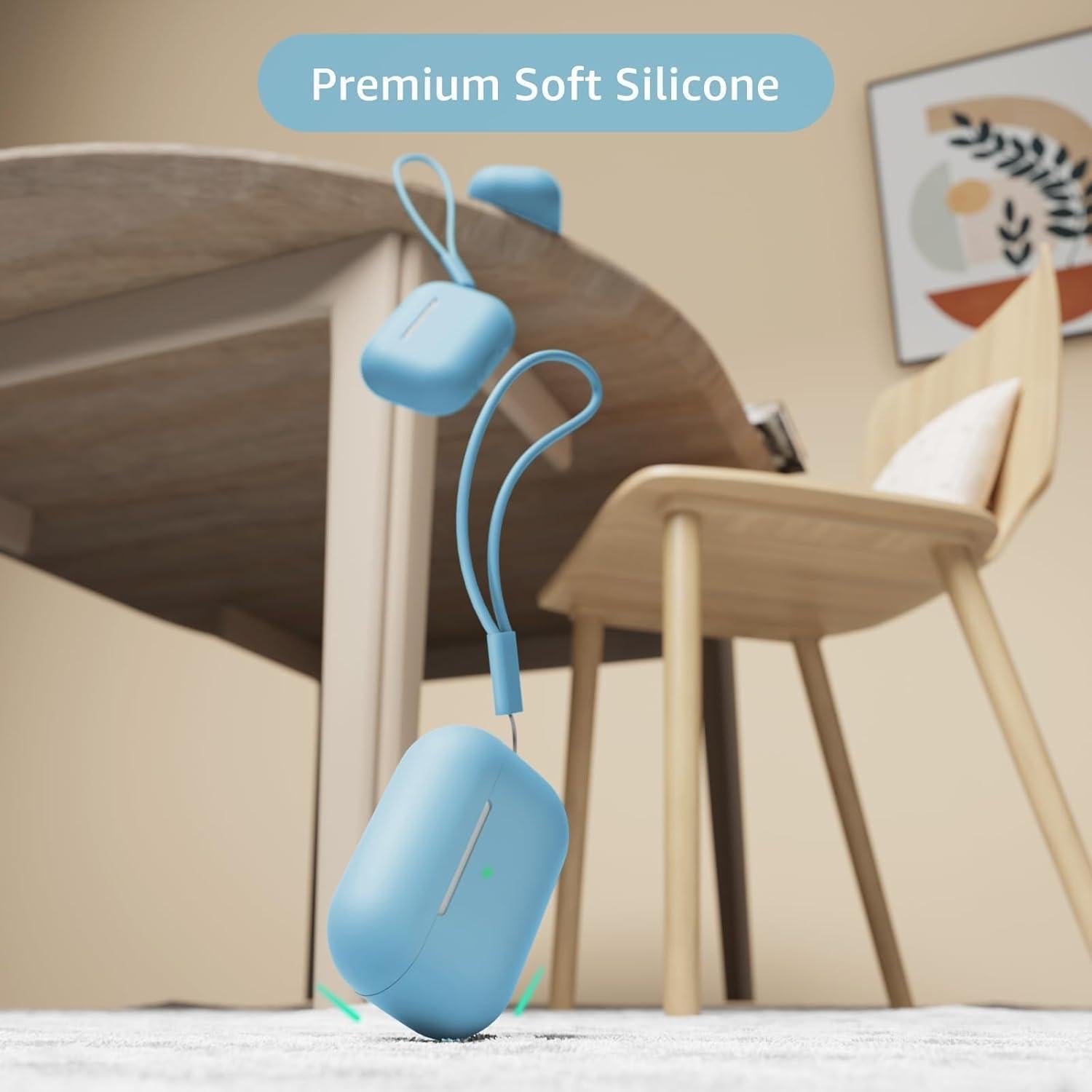 Funda de Silicona para AirPods Pro 2 Tandoler - Azul Mezclilla