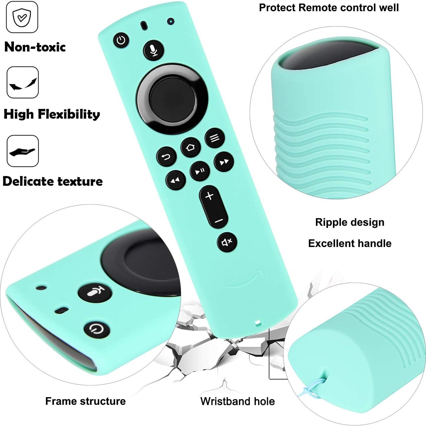 Funda de Silicona Pinowu para Control Remoto Fire TV Stick 4K