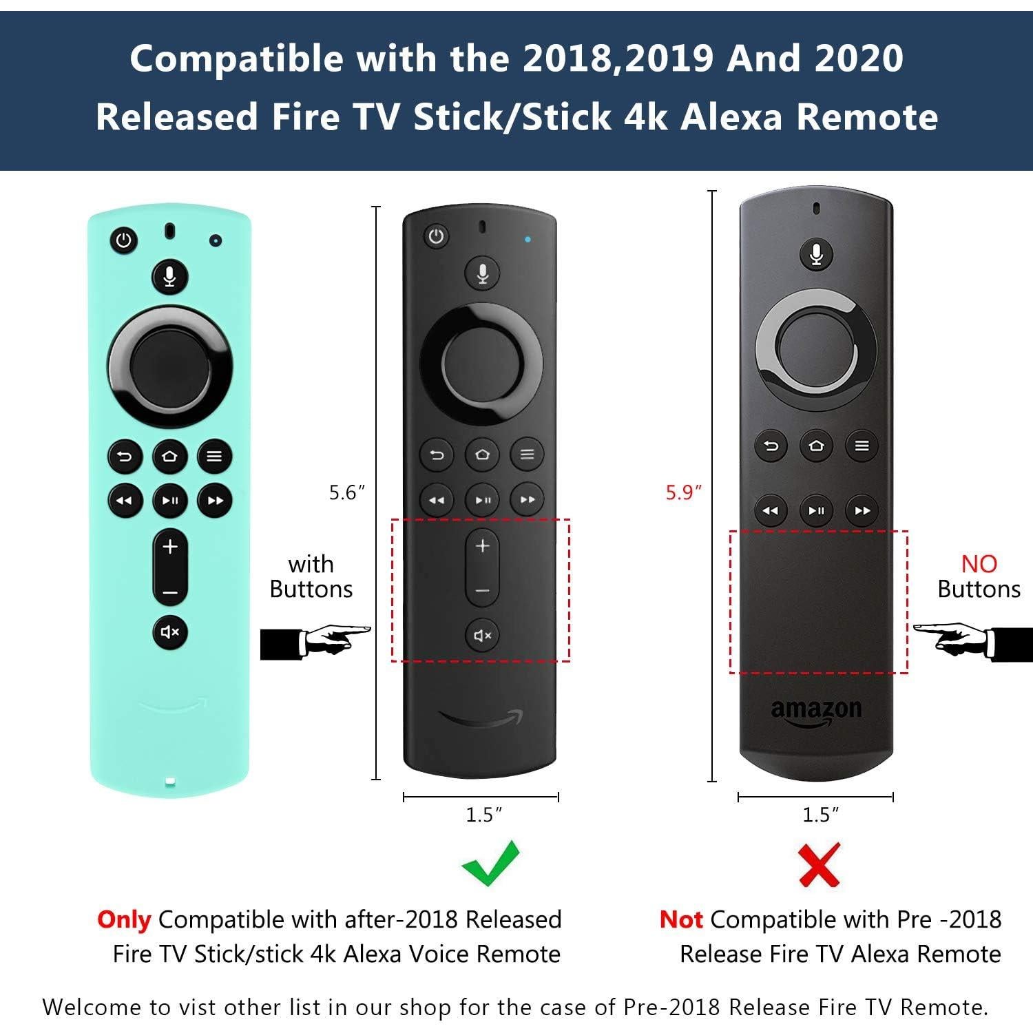 Funda de Silicona Pinowu para Control Remoto Fire TV Stick 4K