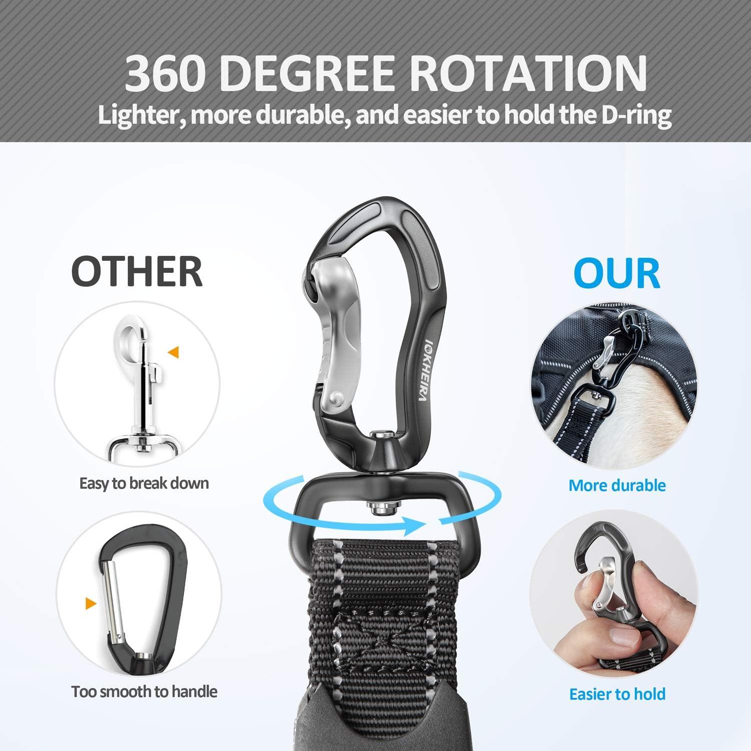 Correa Multifuncional IOKHEIRA para Perros Grandes y Medianos Ajustable 1.22-1.83m