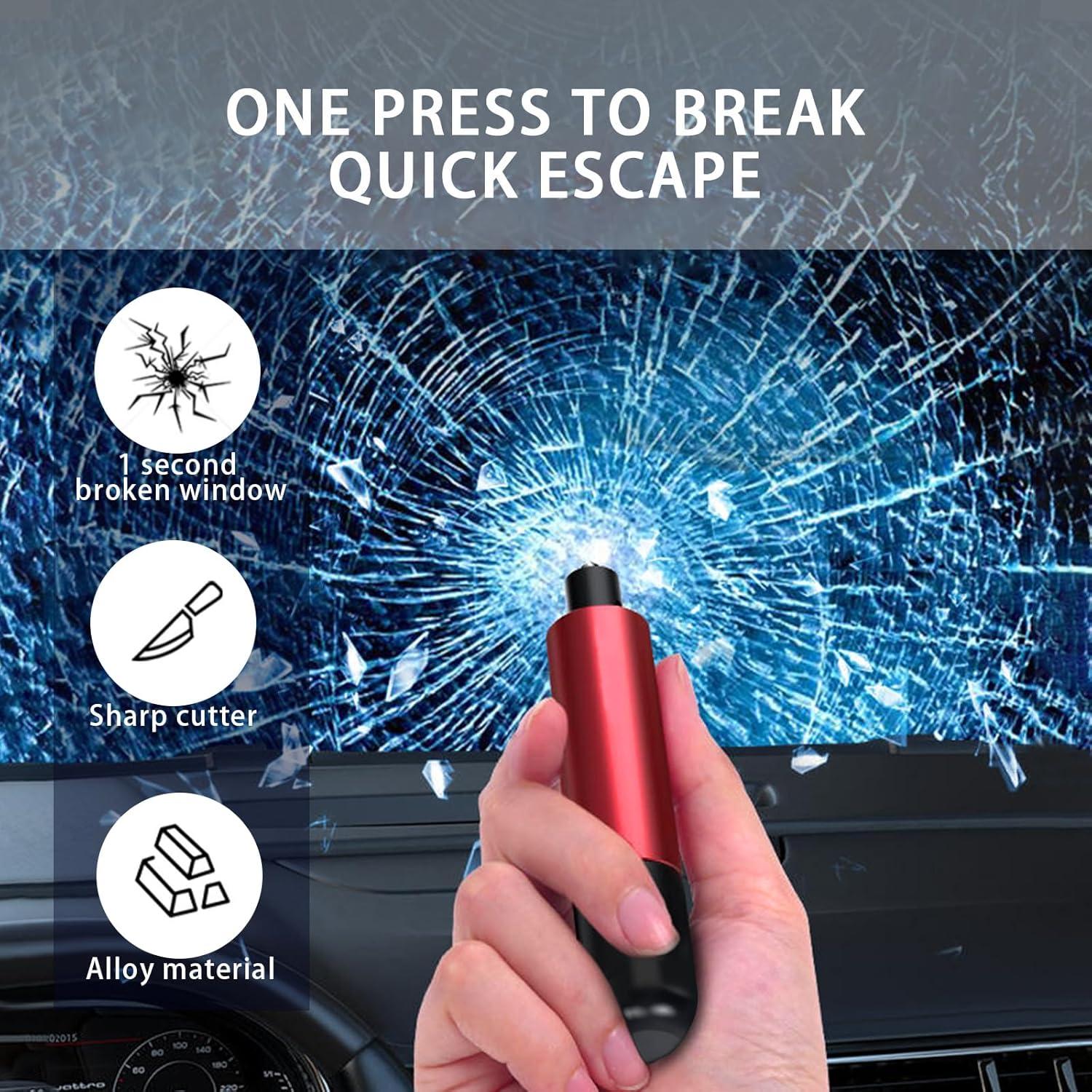 Martillo Rompe Ventana Idealmuzik 2 en 1 con Cortador de Cinturón