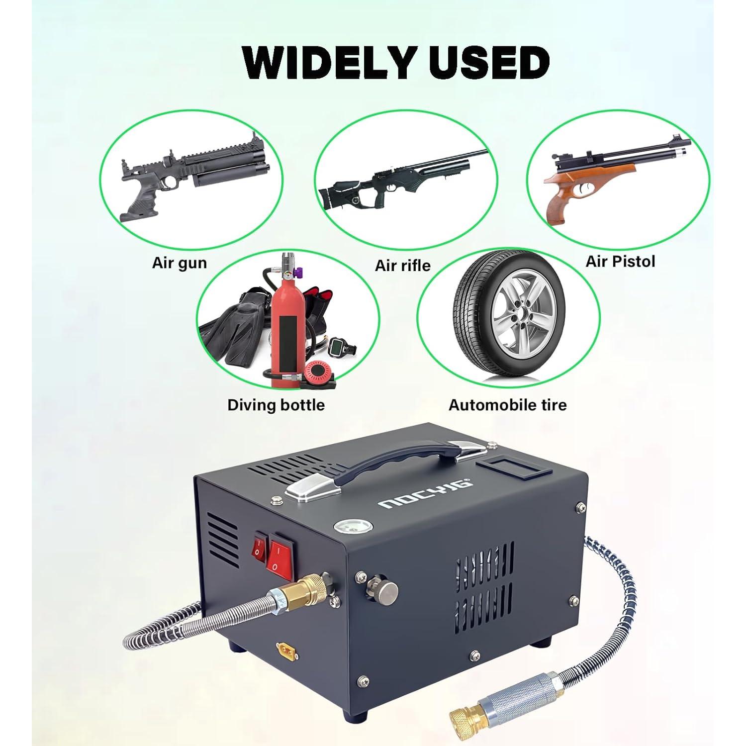 Compresor de aire portátil NDCYJG 4500PSI 12V/110V para PCP