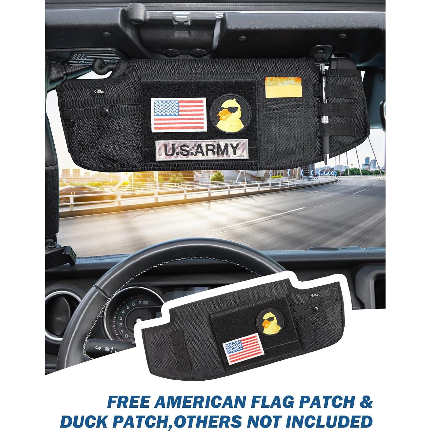 Organizador de Visera JOYTUTUS para Wrangler JL & JT 2018-2025