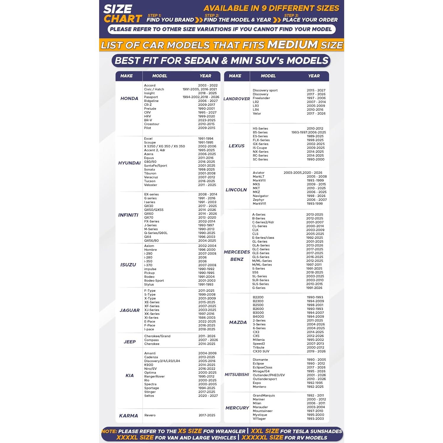 Sombra Solar EcoNour para Parabrisas Mediana - Bandera Americana B&W