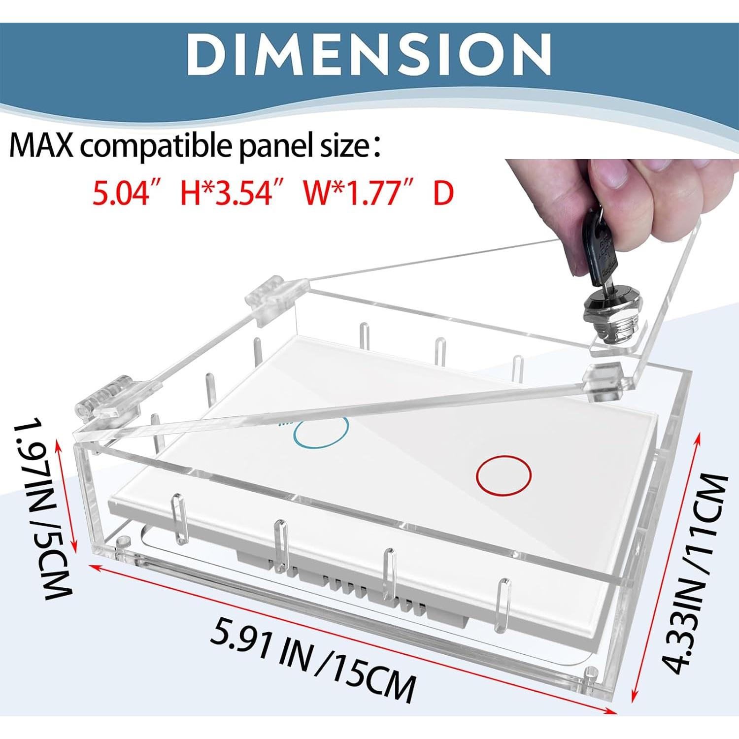 Cubierta de Interruptor Groword a Prueba de Bebés 1 Paquete