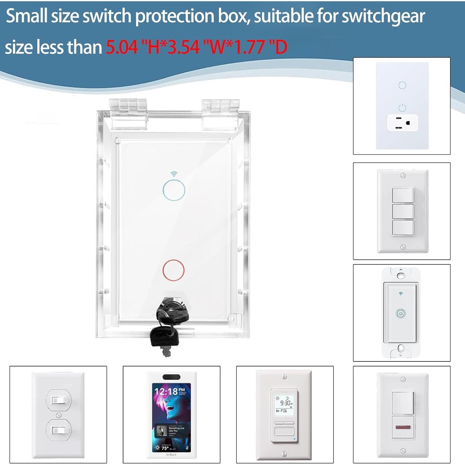 Cubierta de Interruptor Groword a Prueba de Bebés 1 Paquete