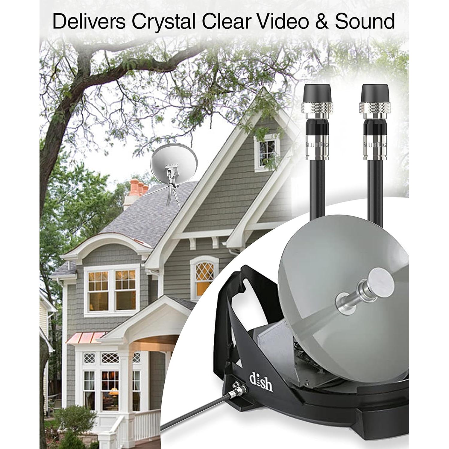 Cable Coaxial BlueRigger RG6 6.1m Impermeable CL3 75 Ohm