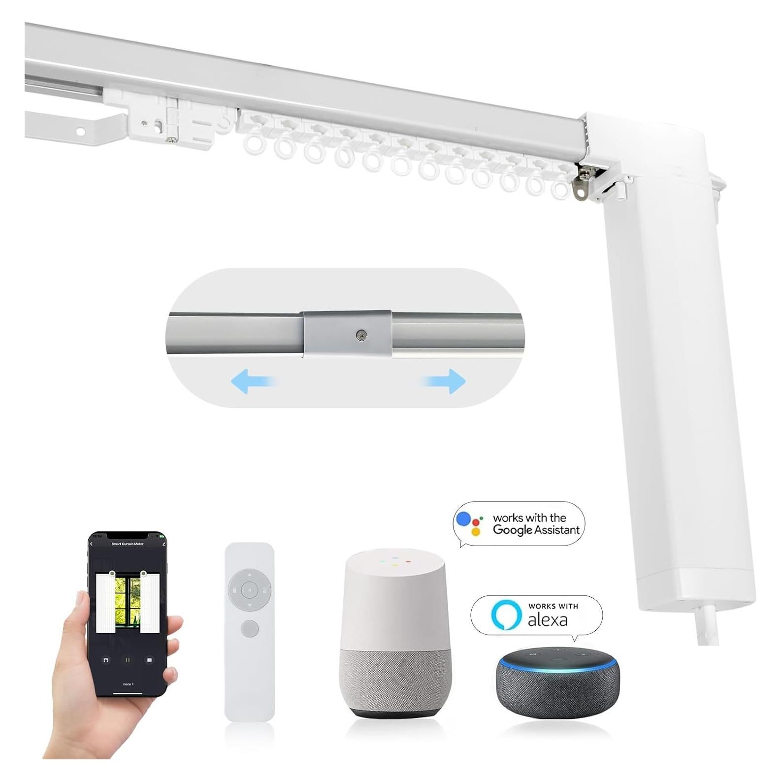 Sistema de Cortinas Eléctricas Shade365 178-305 cm Control Remoto