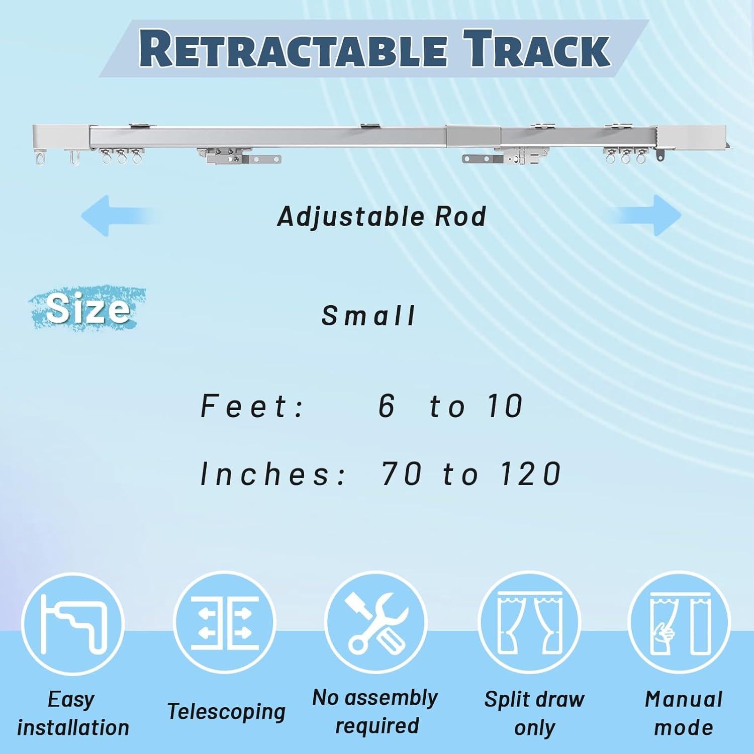 Sistema de Cortinas Eléctricas Shade365 178-305 cm Control Remoto