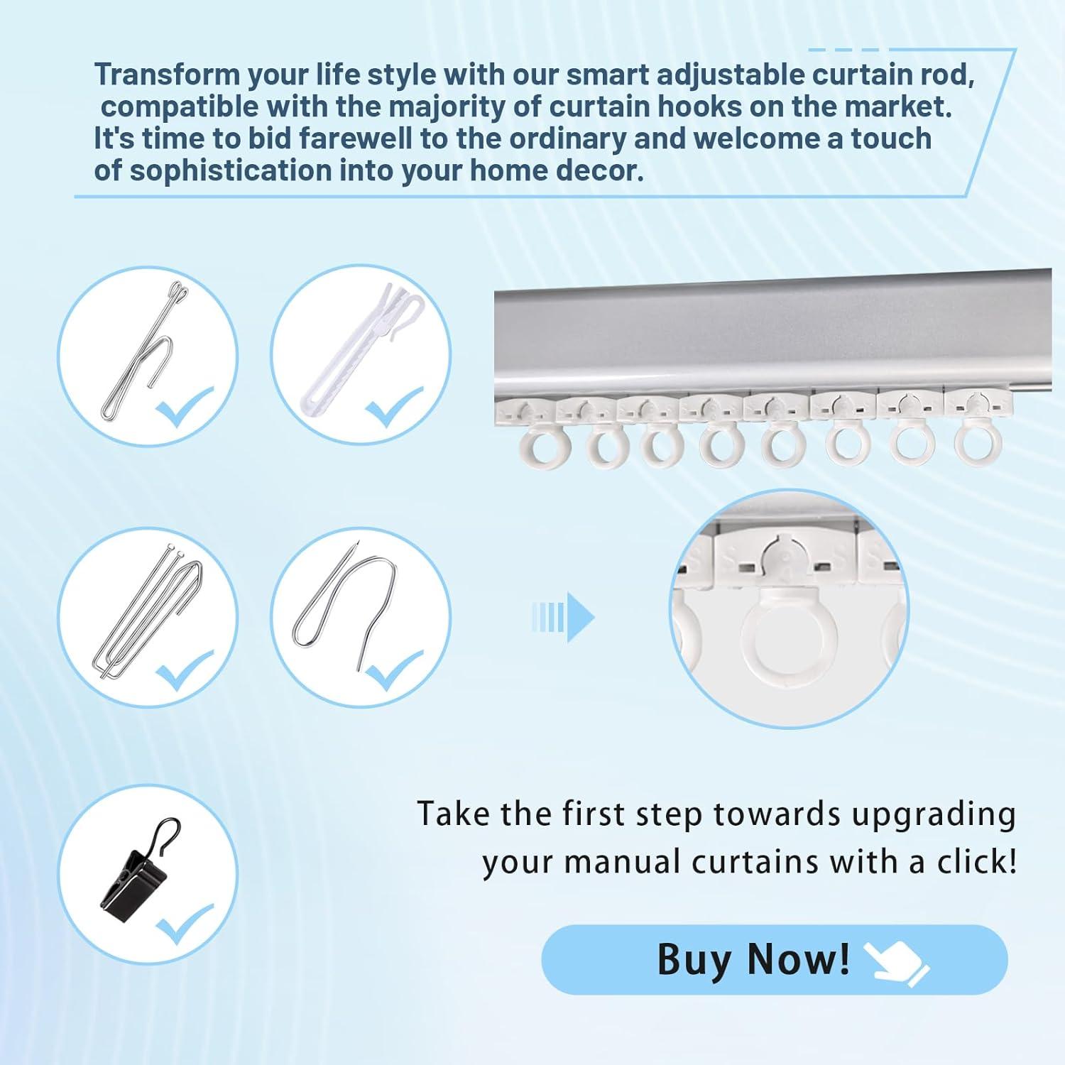 Sistema de Cortinas Eléctricas Shade365 178-305 cm Control Remoto