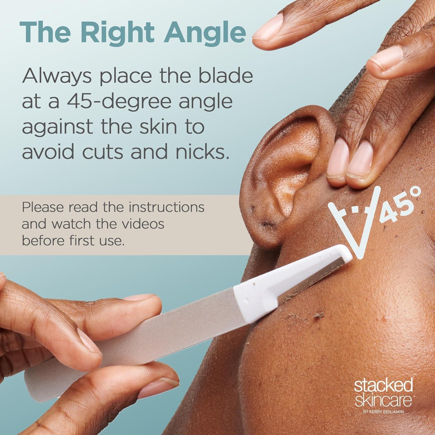 Rasuradora Dermaplane StackedSkincare para Mujeres - Exfoliación Facial