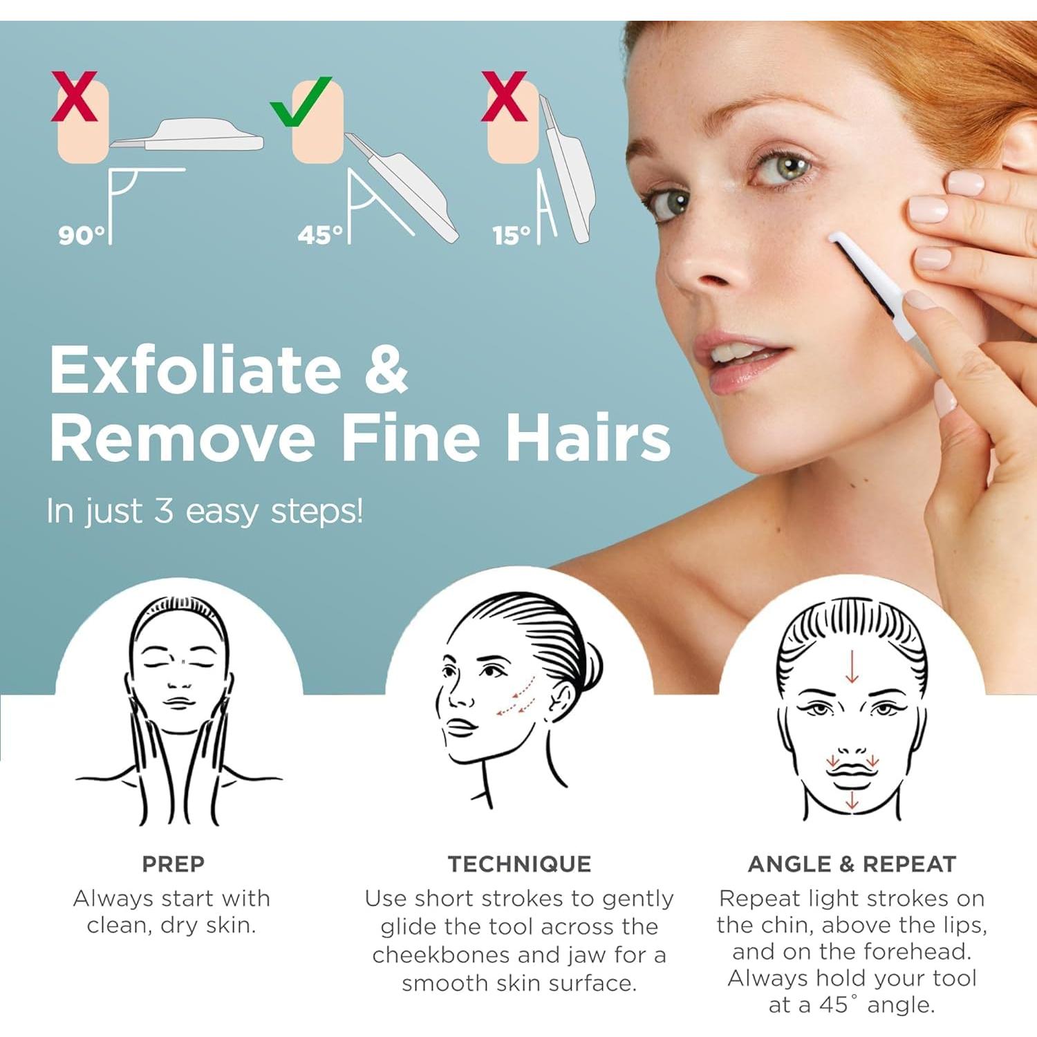 Rasuradora Dermaplane StackedSkincare para Mujeres - Exfoliación Facial