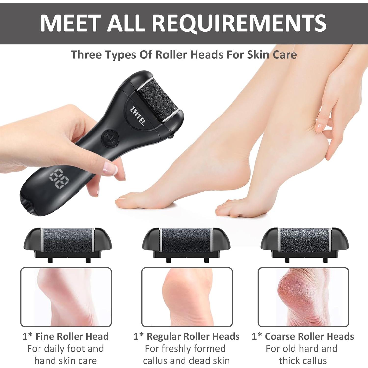 Removedor de Callos Eléctrico IWEEL Kit Pedicura 12 en 1