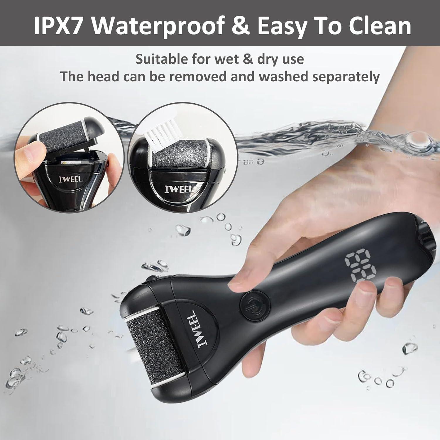 Removedor de Callos Eléctrico IWEEL Kit Pedicura 12 en 1