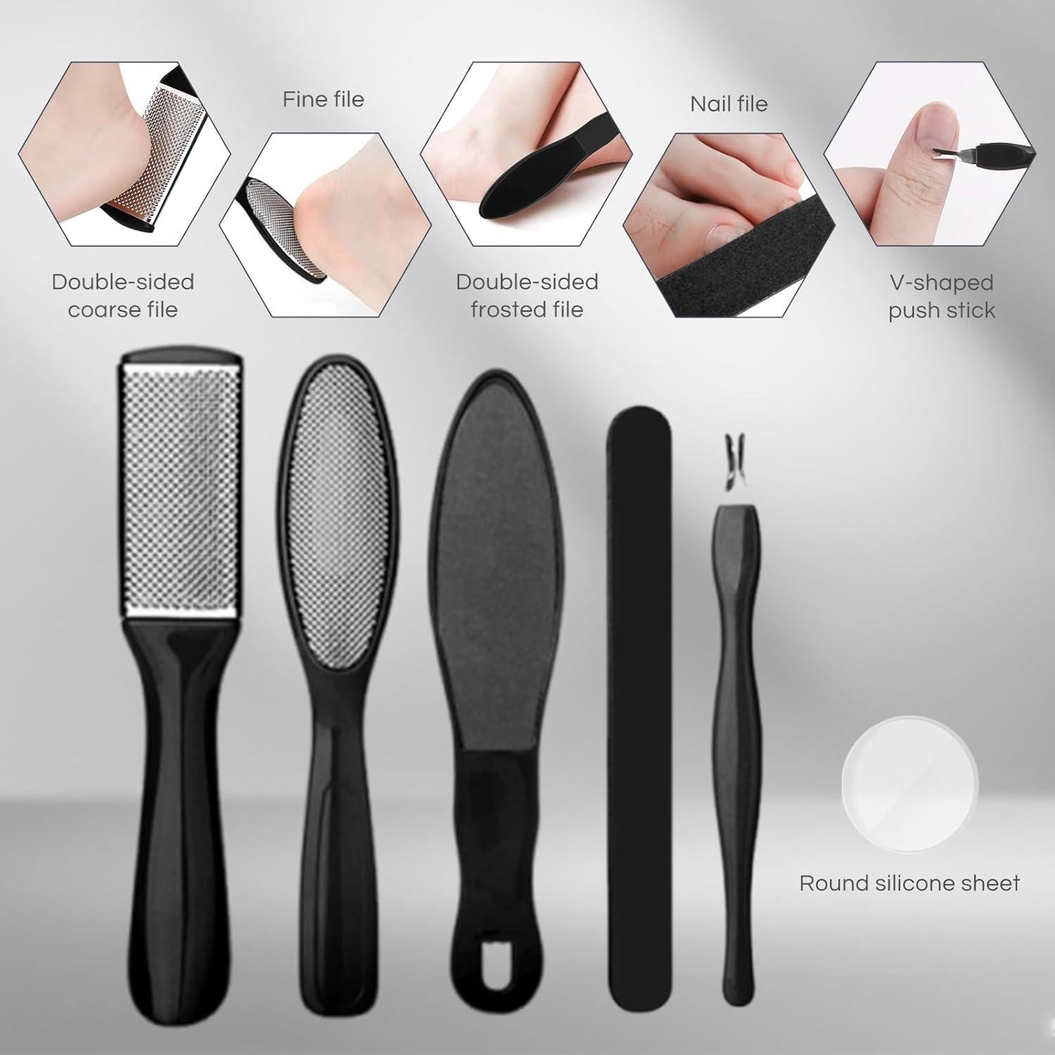 Removedor de Callos Eléctrico IWEEL Kit Pedicura 12 en 1