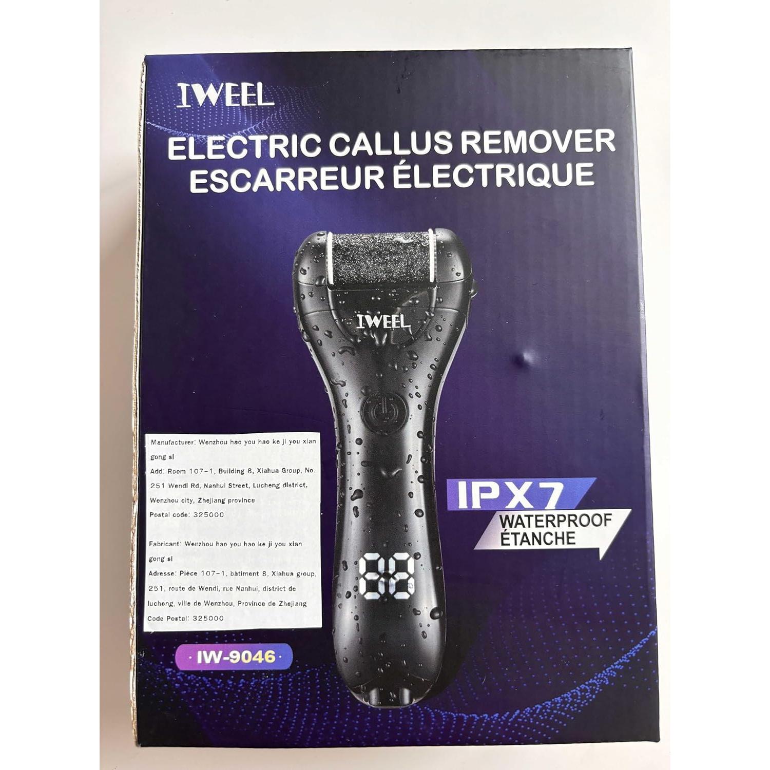 Removedor de Callos Eléctrico IWEEL Kit Pedicura 12 en 1