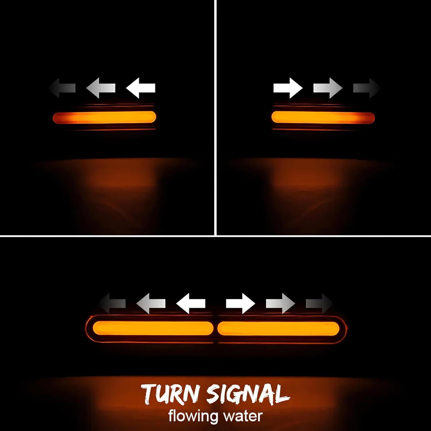 Luz LED Doble Color BlyilyB para Motocicleta 12-80V