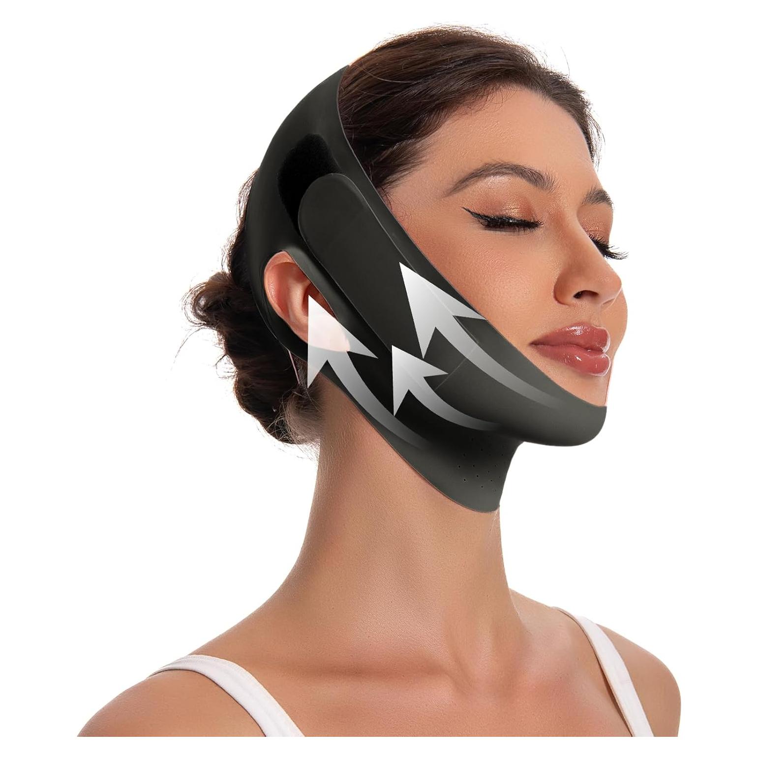 Correa para Barbilla Nackiy - Reutilizable, Ajustable, Negro