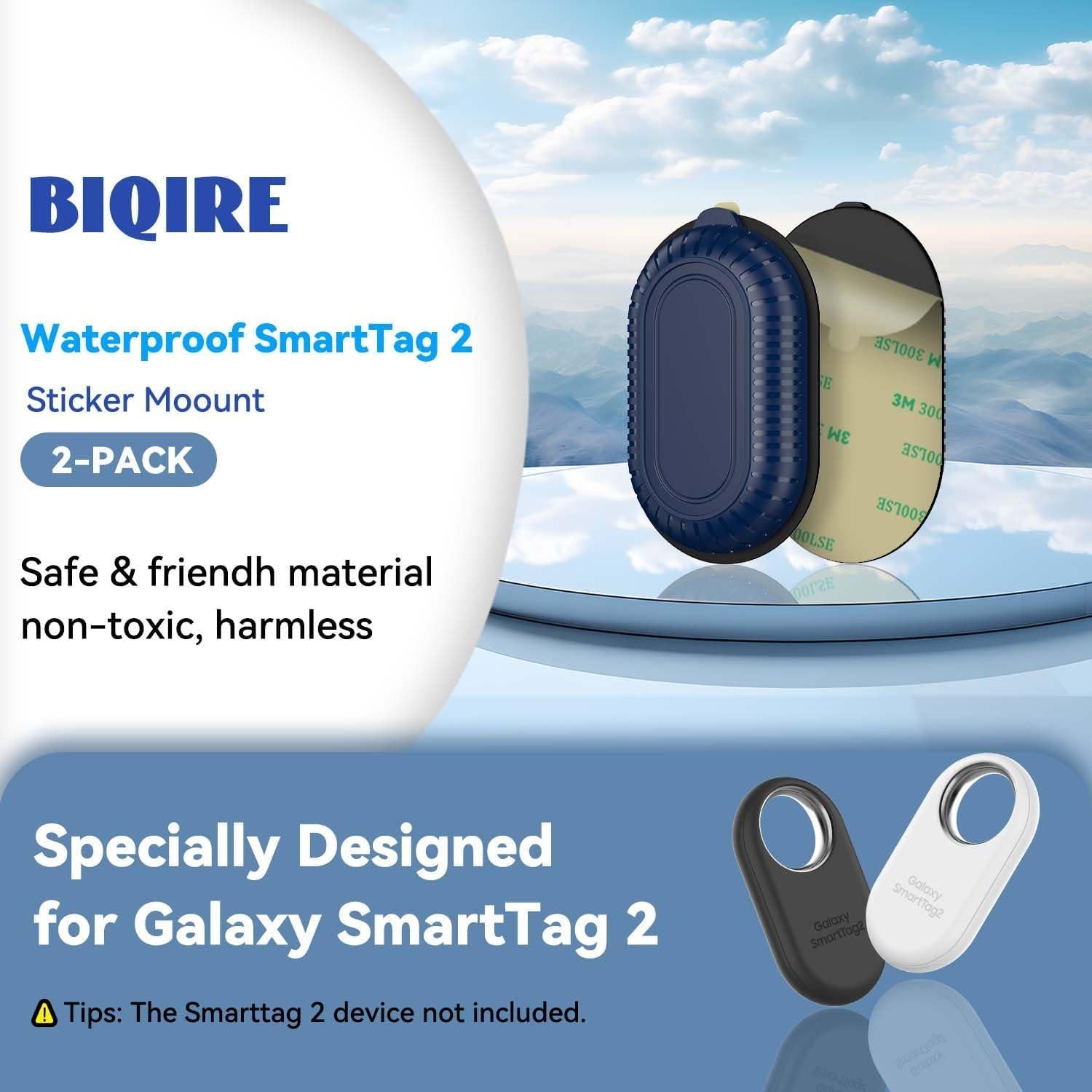 Funda Adhesiva QINZAC para Galaxy SmartTag 2 - Impermeable