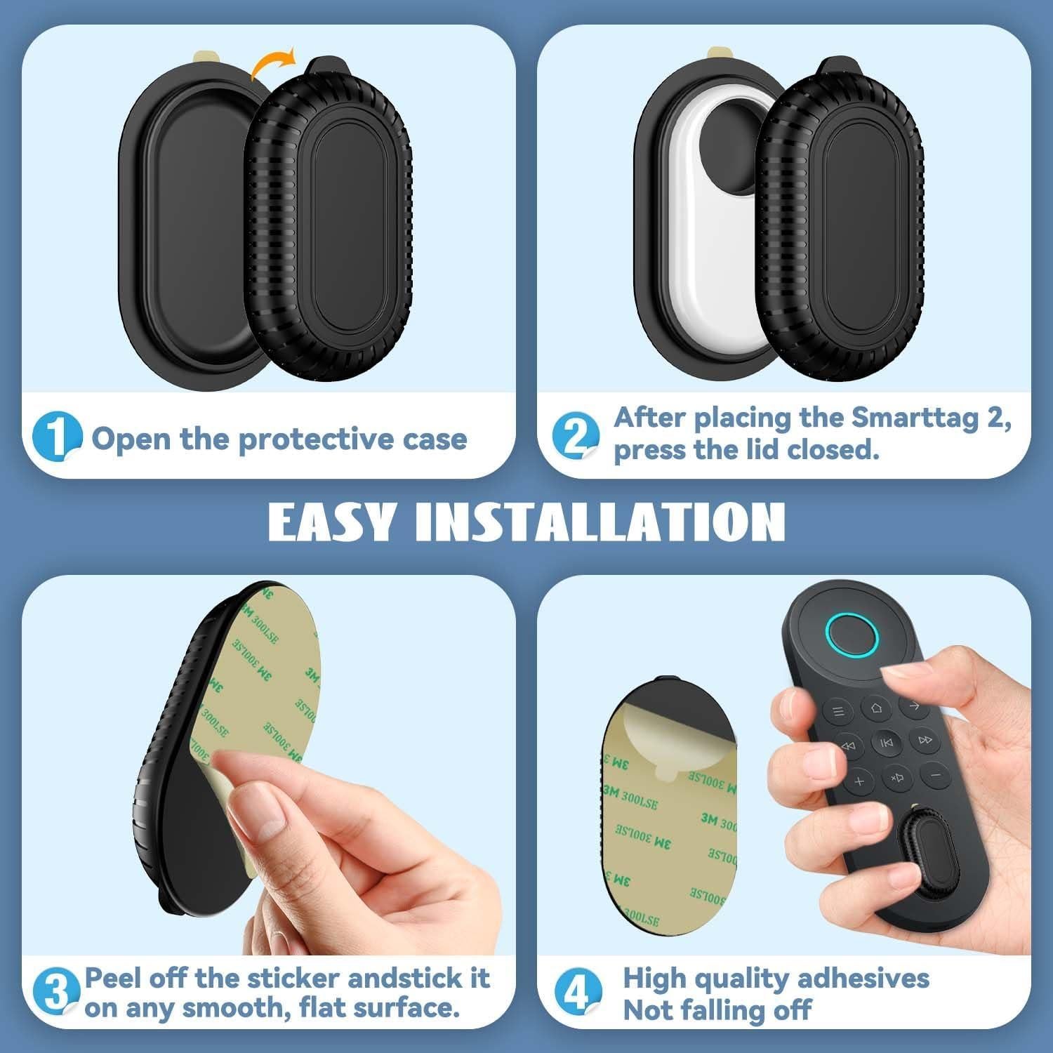 Funda Adhesiva QINZAC para Galaxy SmartTag 2 - Impermeable