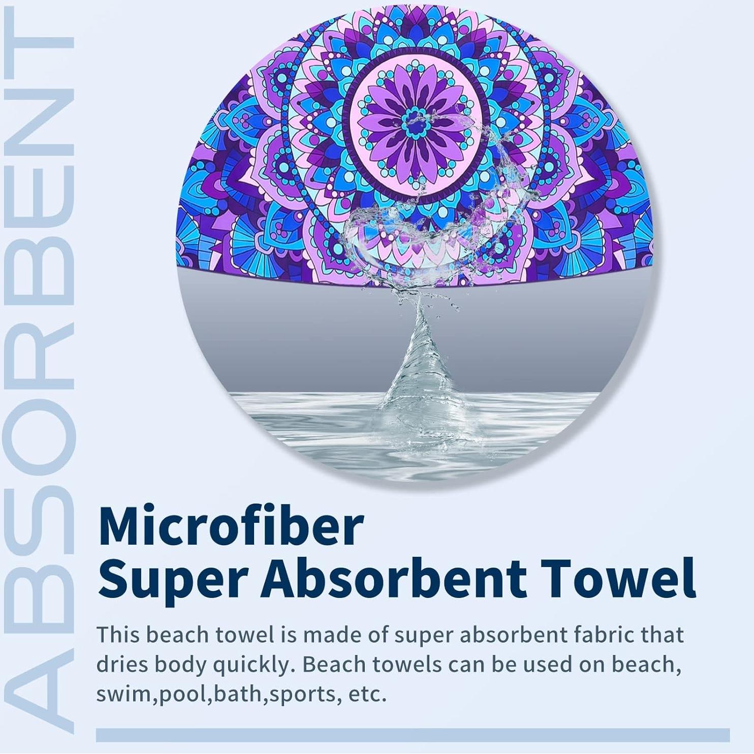 Paquete de 2 Toallas de Playa Microfibra TwoYek 180x81cm Secado Rápido