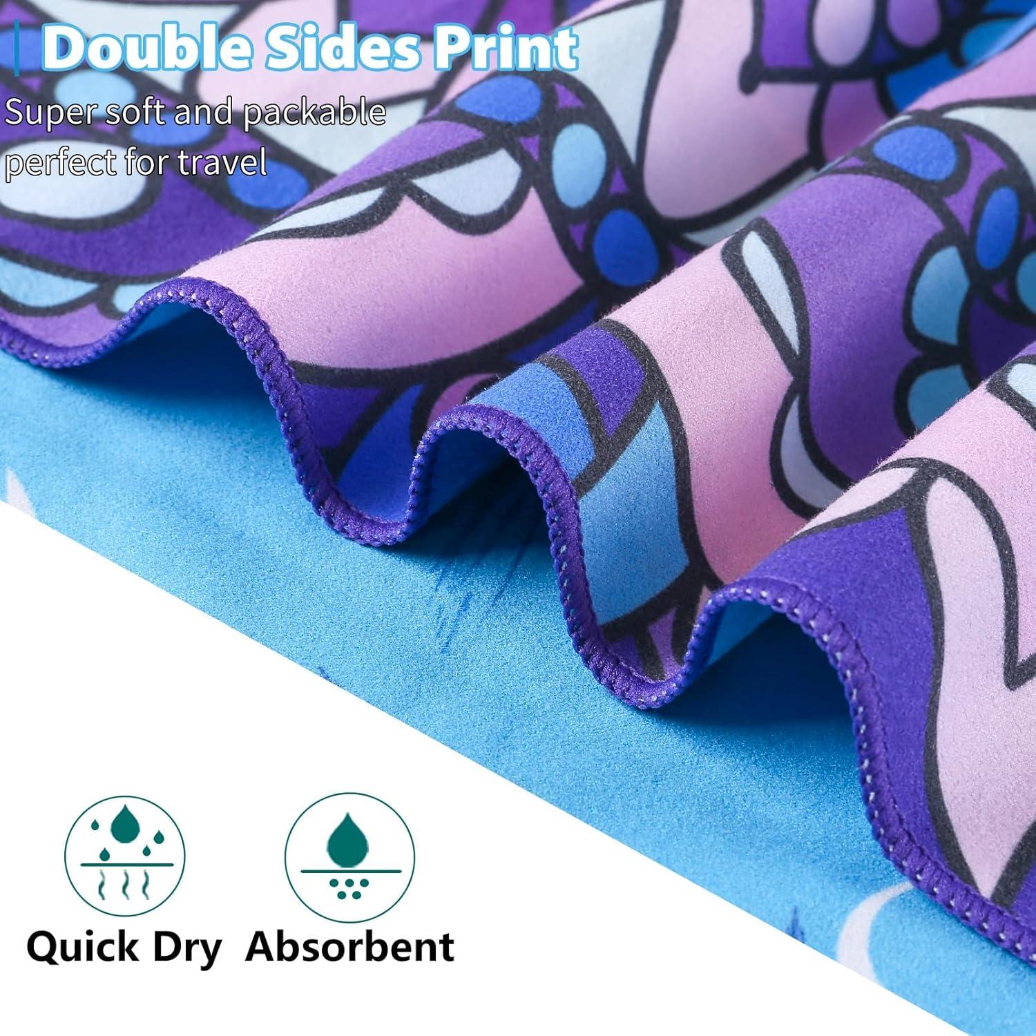 Paquete de 2 Toallas de Playa Microfibra TwoYek 180x81cm Secado Rápido