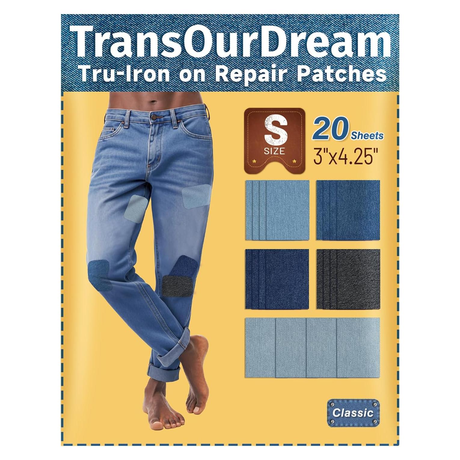 Parches Termoadhesivos TransOurDream para Jeans 20pcs S
