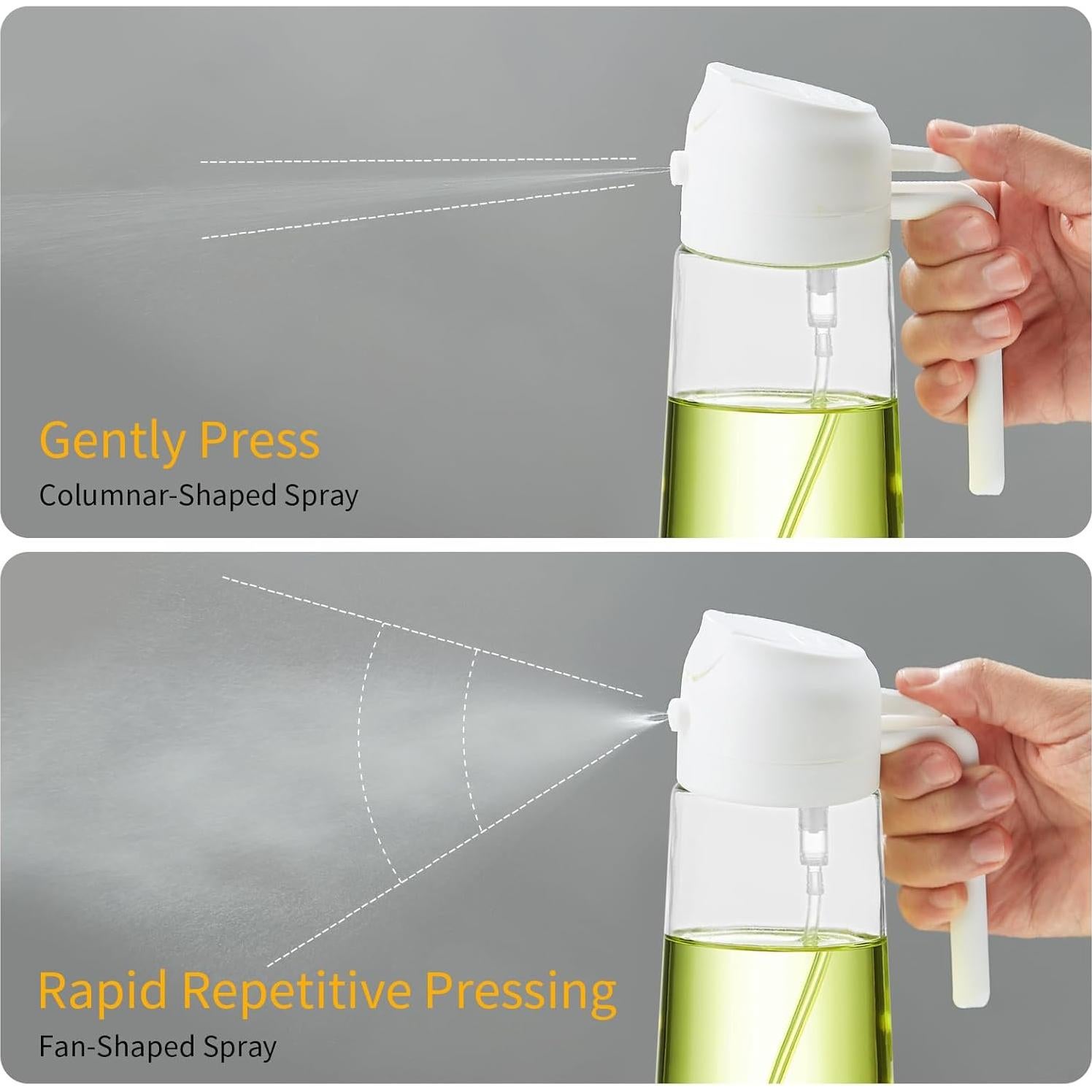 Rociador de Aceite DOPUDO 470ml Vidrio Premium Negro