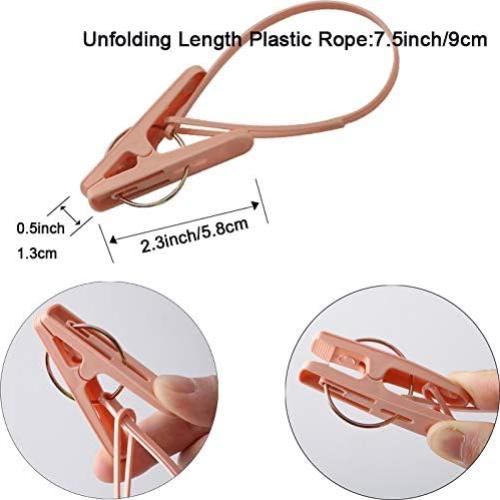 Pinzas de Ropa Foshine 24 Piezas Resistentes Colores Variados