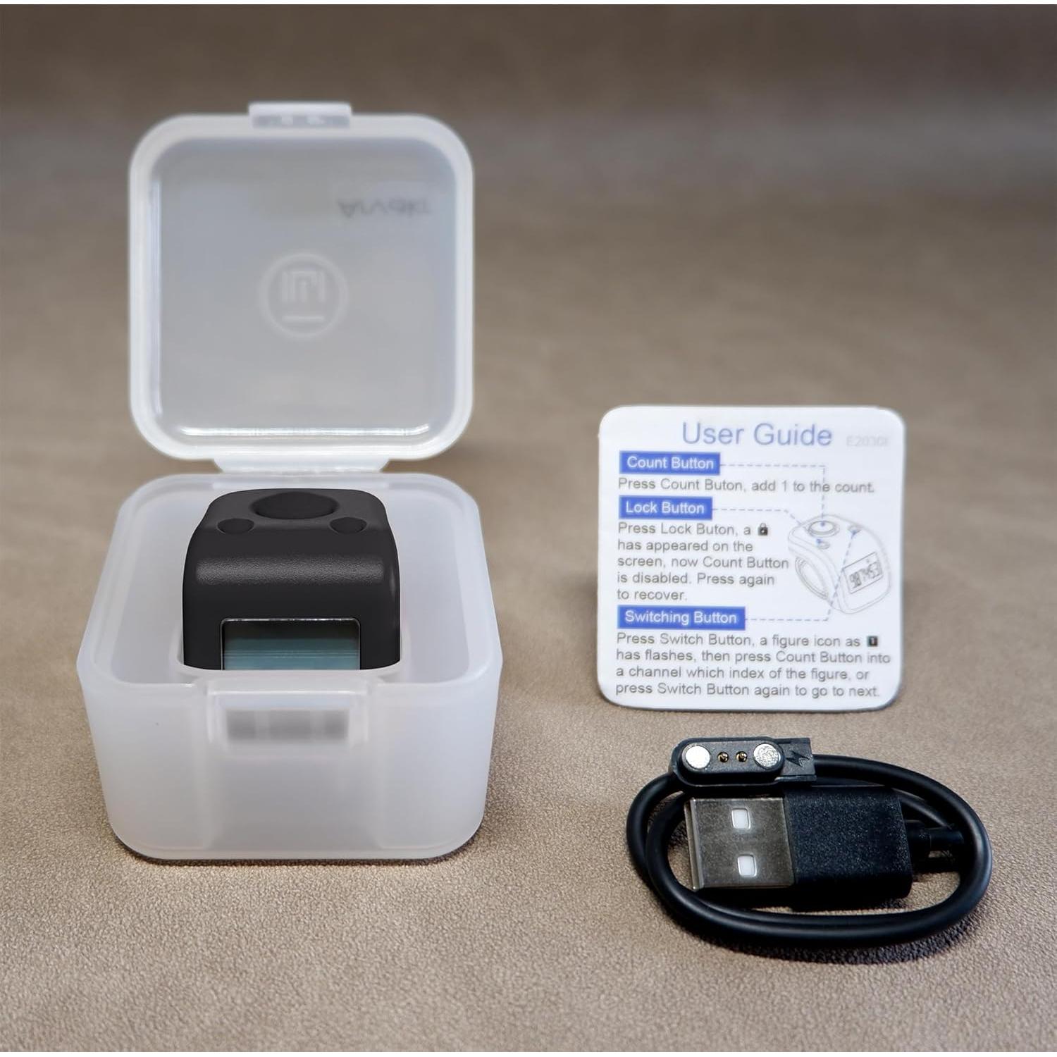 Contador de Dedo Recargable Arvakr IPX8 Digital 6 Canales