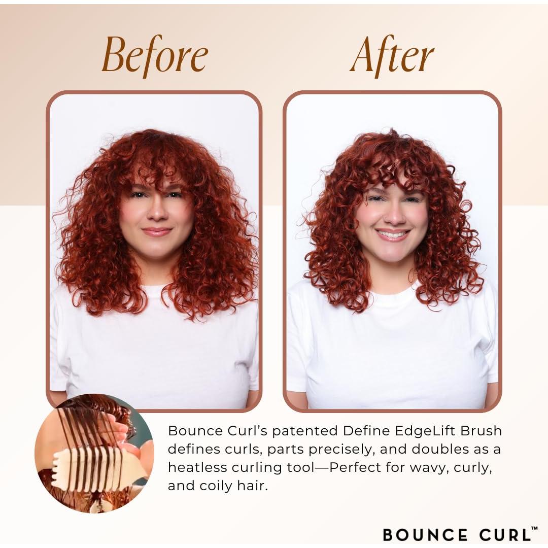 Cepillo Bounce Curl Define EdgeLift 5-en-1 para rizos - Rosa
