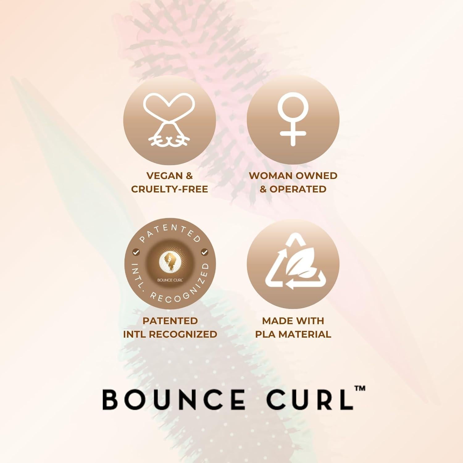 Cepillo Bounce Curl Define EdgeLift 5-en-1 para rizos - Rosa