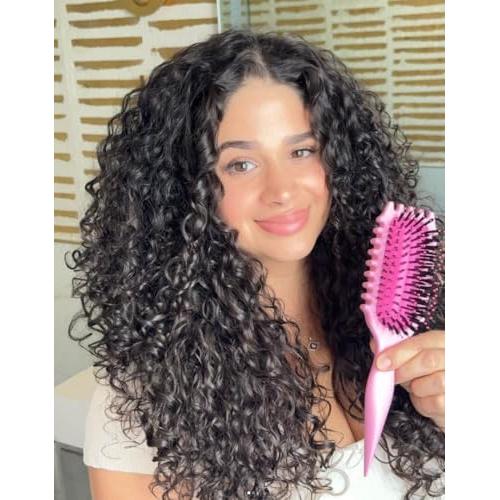 Cepillo Bounce Curl Define EdgeLift 5-en-1 para rizos - Rosa