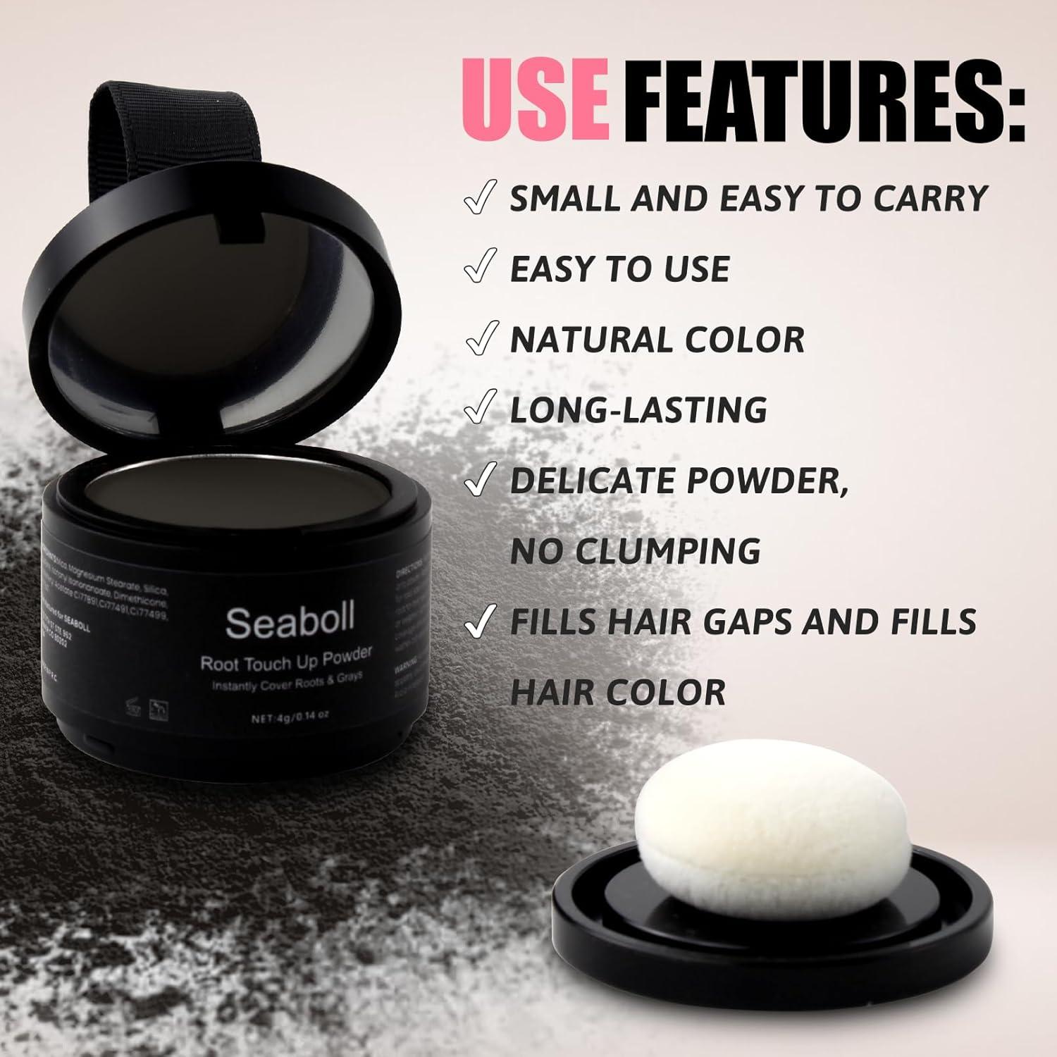 Polvo Corrector de Raíces Seaboll - Negro 3.98 g