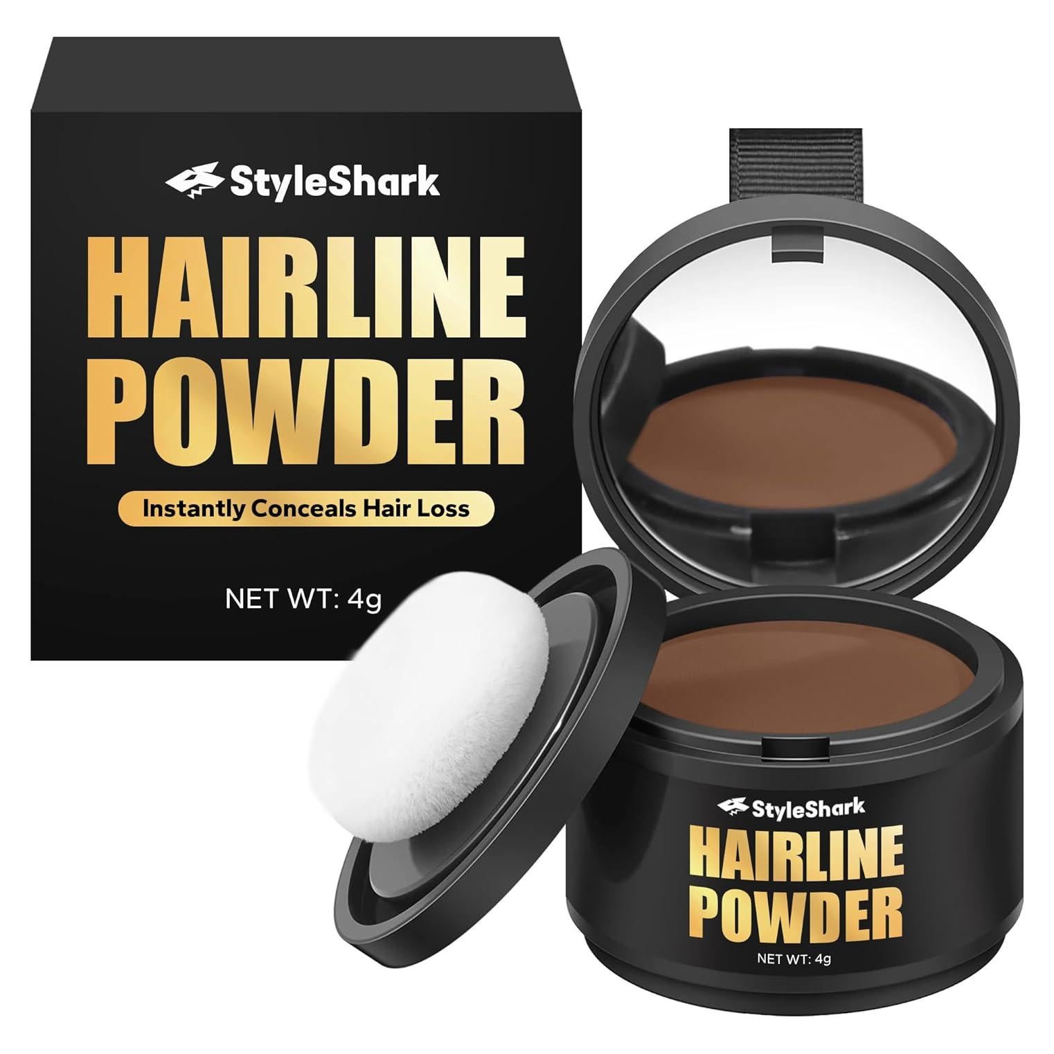 Polvo para Línea de Cabello StyleShark Castaño Claro 40g