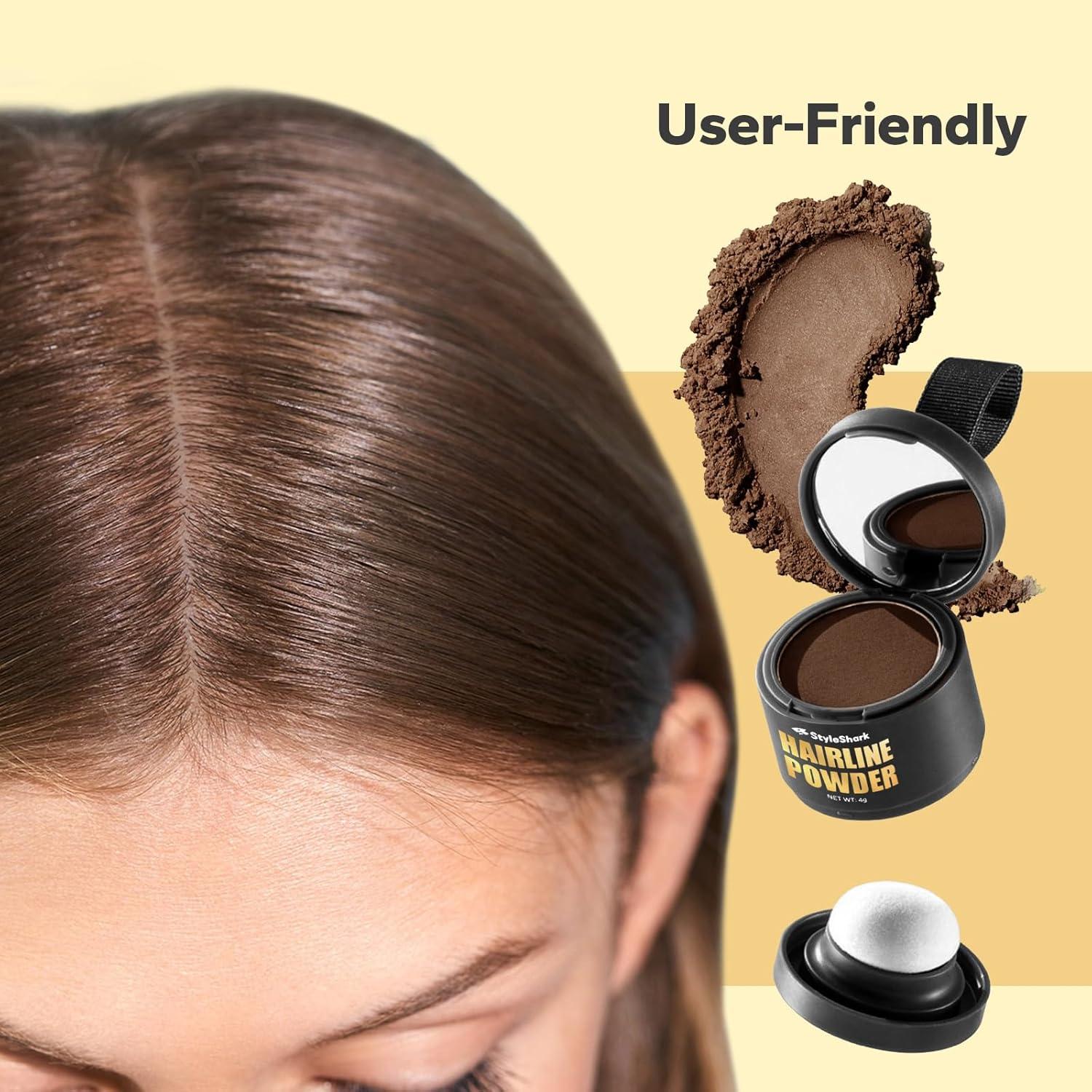 Polvo para Línea de Cabello StyleShark Castaño Claro 40g
